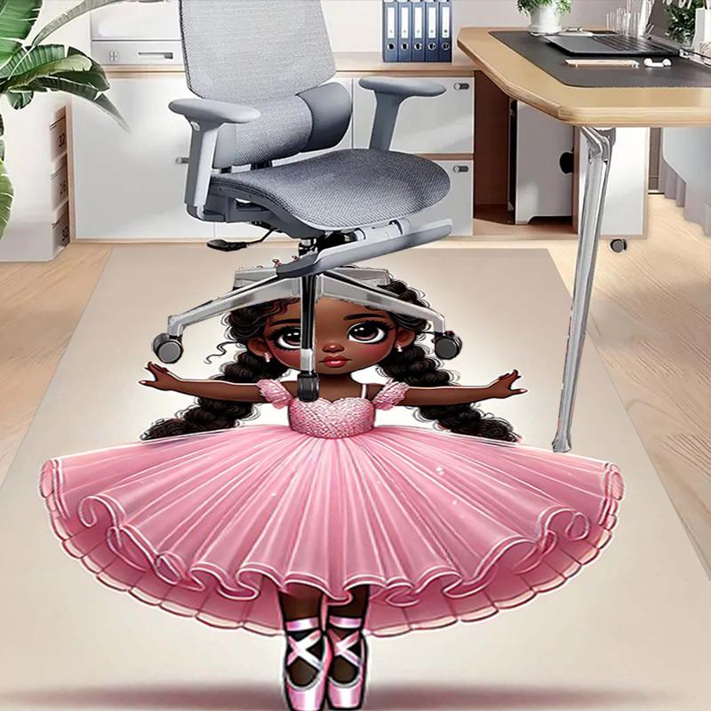 1PC Princess Ballet Anti-slip carpet, suitable for Office, bedroomand playrooms. It can also be used as a sofa footrest cover-W99