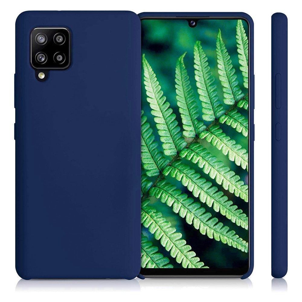 Samsung Galaxy A42 5G Flexible Blue Silicone Protective Case
