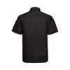 Russell Collection Mens Poplin Easy-Care Short-Sleeved Formal Shirt