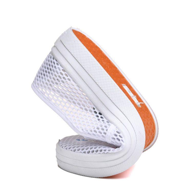 Summer Cloth Shoes Women's Mesh Shoes Flat Bottomed Hollow Casual Shoes Breathable Embroidered Mesh Comfortable and Versatile Shoes