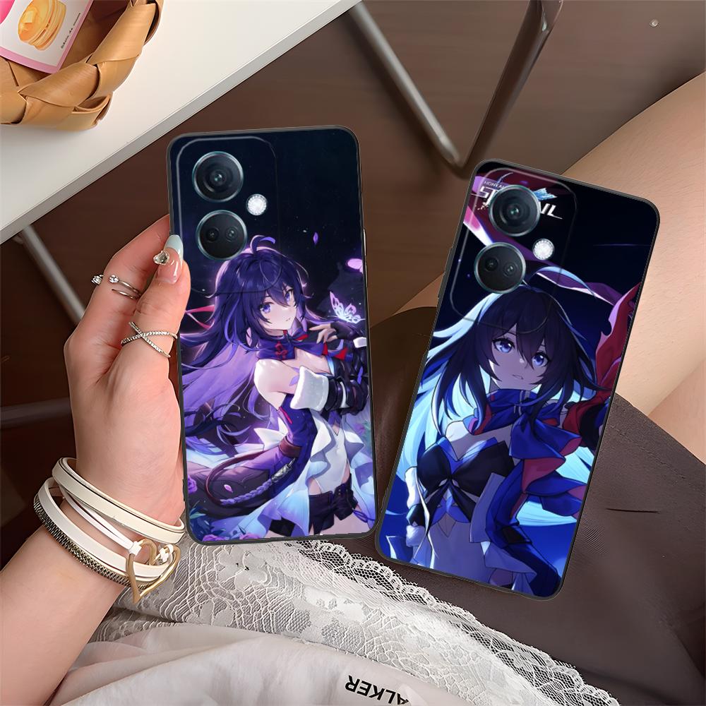 HSR Seele Matte TPU Mobile Phone Case for OPPO Reno 14 13 12 11 10 9 8 7 6 5 F T Pro 5G Colorful Printing Cover