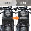 Front Fork Emblem for Rebel 250/500/CL250/500 Easy To Install Emblem Bracket Set with Grommets (black)