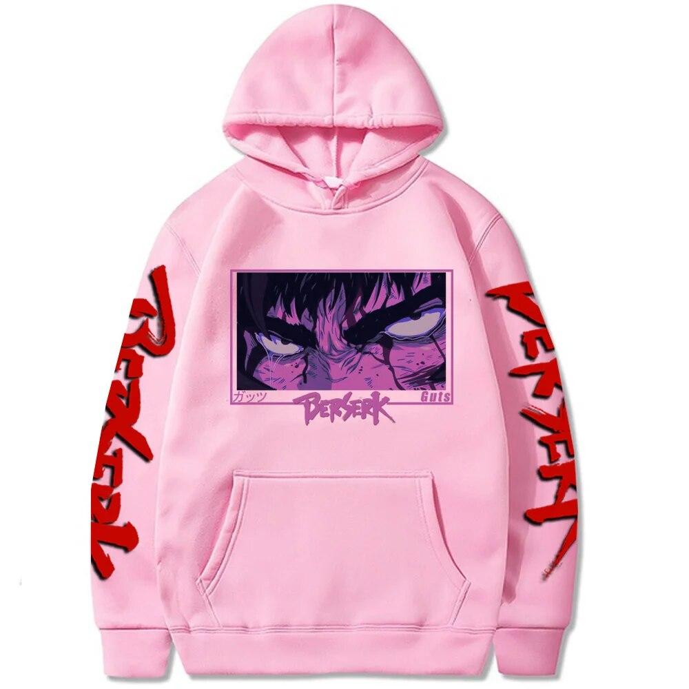 Bersker Anime Hanorac Harajuku grafic toamnă pulover modă unisex cu mânecă lungă iarnă casual femei Streetwear haine largi de exterior