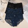 Plus Size Women Floral Lace Panties Hipster High Waist Underwear Breathable Briefs