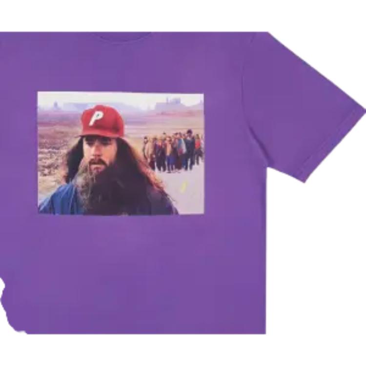Palace Forrest Gump Movie Character Short Sleeve T-Shirt Unisex Tops Purple P14TS028