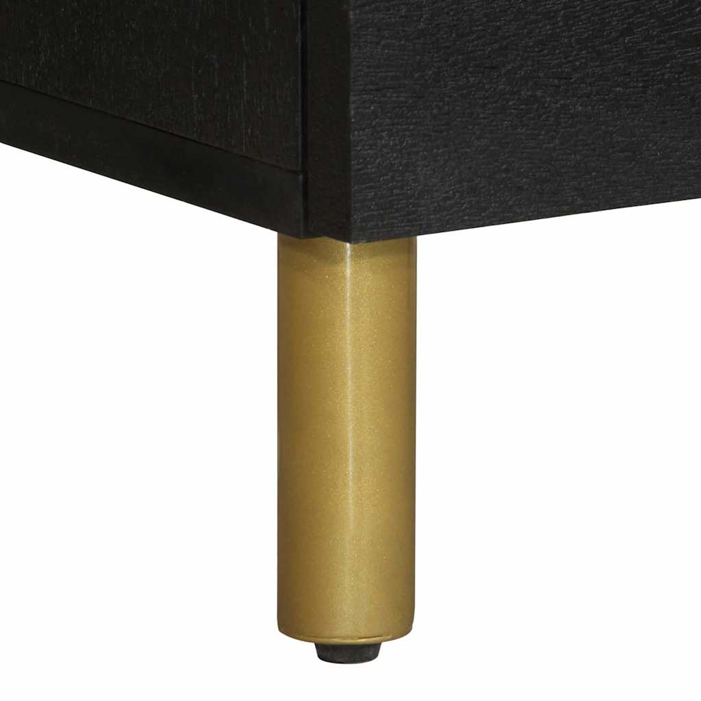 Highboard Black 40x33x110 Cm Particle Board