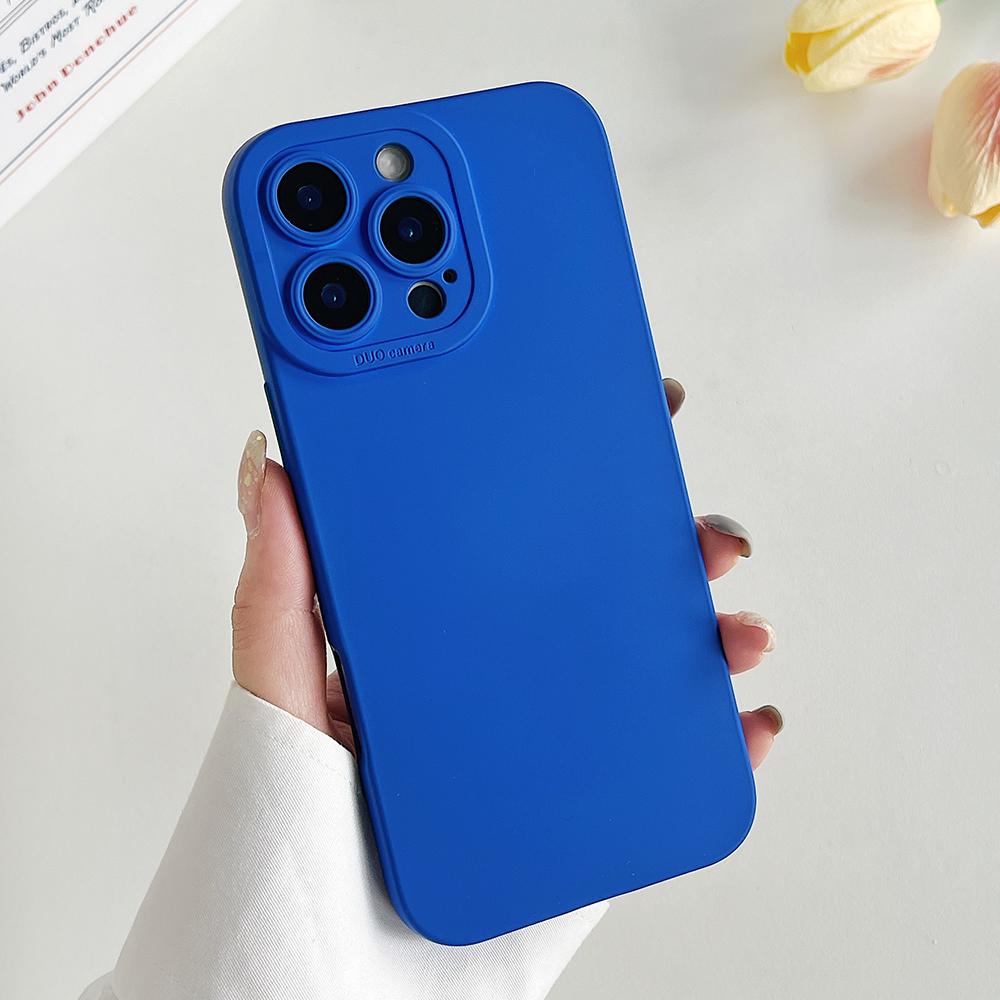 Titanium gray fine hole liquid silicone phone case for For Iphone 16 15 14 13 12 11 Pro Max Plus full shockproof soft bumper cover