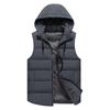 New Group Clothing Hooded Vest for Men and Women In Autumn and Winter with Fertilizer To Increase Thickening Sleeveless Cotton Vest Coat.