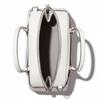 Tory Burch Bowler Zipper Closure Crinkled Leather Tote Bag Small Women tote bags White 178799-100