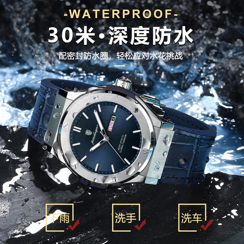 Men'S Watch Waterproof Luxury Casual Quartz Watch