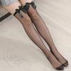 Thigh High Stockings Women Ultra-Thin Transparent Nylon Long Socks Jk Girls Cute Bowknot Kawaii Knee High Socks Stockings