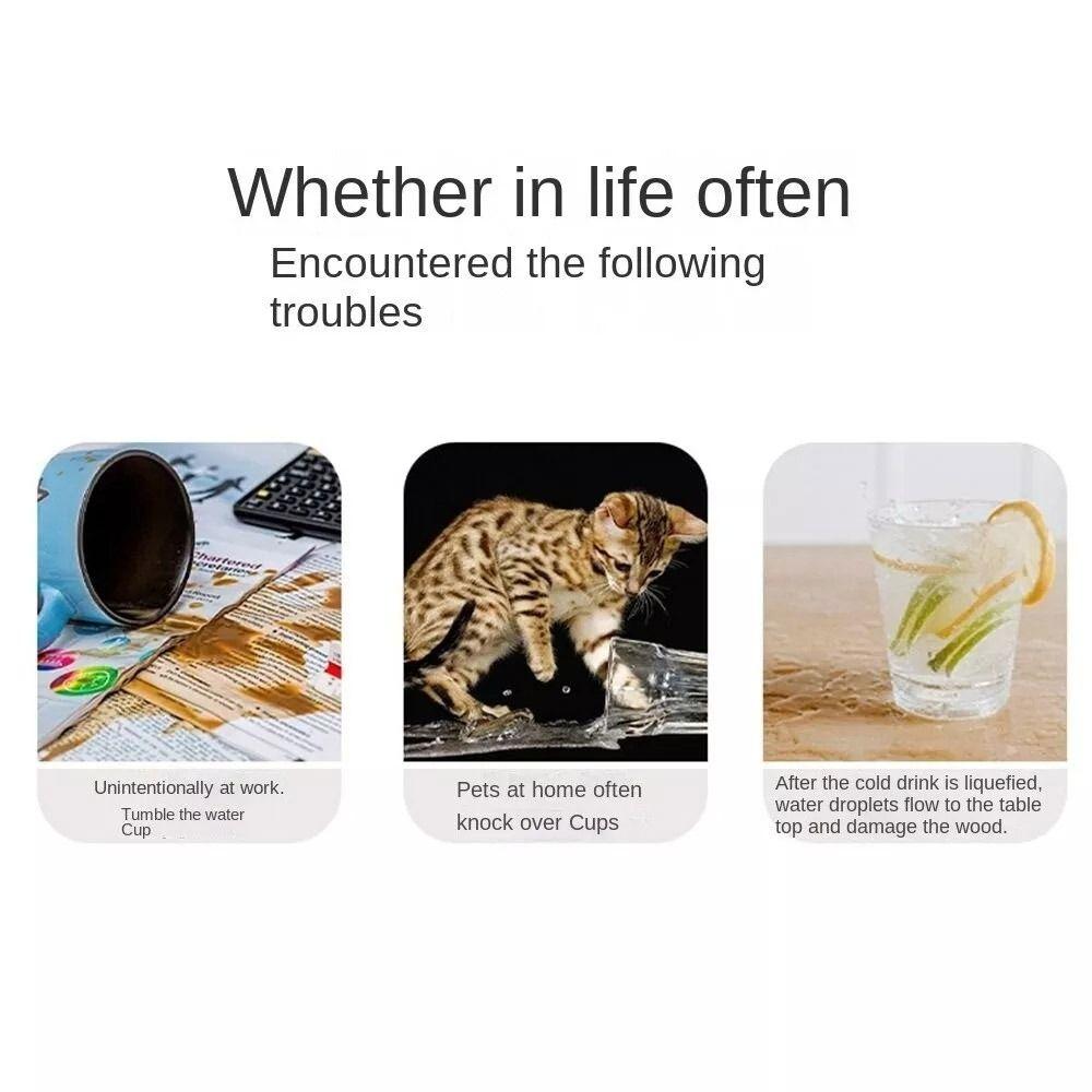 Wärmeisolierende, kippsichere Schreibtisch-Getränkehalterung, wasserdichtes Wasserflaschen-Aufbewahrungsregal, Zuhause