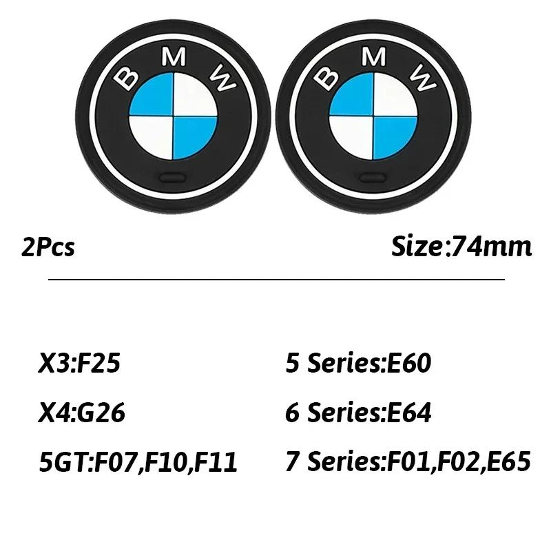 

X5 B4 2025 For BMW M X3 X5 X6 BMW 2Pcs Car Cup Holder Anti-Slip Coaster Pad Interior Accessories For BMW M G30 G32 G01 G02 G05