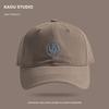 Korean Style Embroidered Baseball Cap Unisex Soft Top Duckbill Hat Spring Autumn Casual Streetwear Vintage Visor Cotton Sun Cap