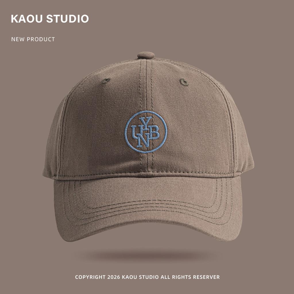 Korean Style Embroidered Baseball Cap Unisex Soft Top Duckbill Hat Spring Autumn Casual Streetwear Vintage Visor Cotton Sun Cap