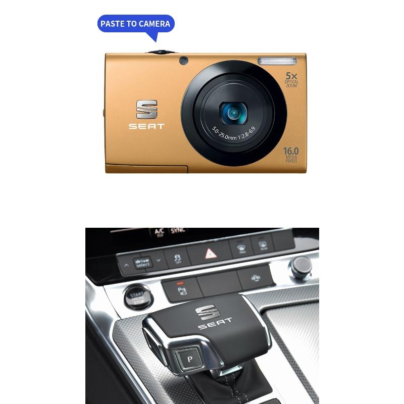 Autocolant Nou Interior Auto Decalcomanii Consola Centrală Emblema Insignă pentru SEAT Leon FR 5 6 MII Altea 5F Ibiza Toledo Cordoba Alhambra MK3