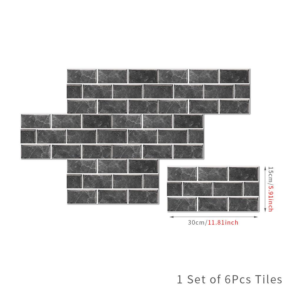 European Retro Classic Wall Sticker Self-Adhesive Waterproof And Oil-Proof Kitchen Bathroom Rental Room Renovation Tile Sticker