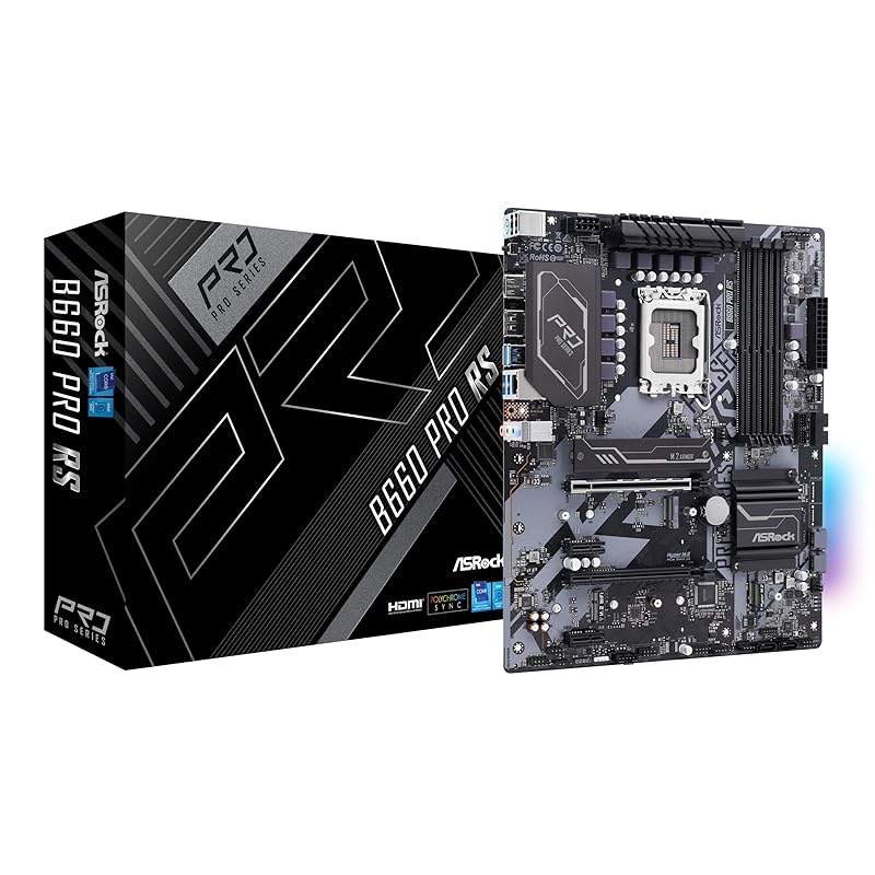 

ASRock motherboard B660 Pro RS Intel series 12th generation CPU ( LGA1700 ) correspondence B660M ATX [Domestic authorized distributor product]