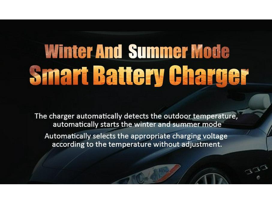 12V 5A Pulsladegerät mit LCD-Anzeige für Motorräder und Autos