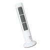 USB Tower Fan 2 Speeds Powerful Wind Oscillating Bladeless Cooling Fan for Office Desk Home White