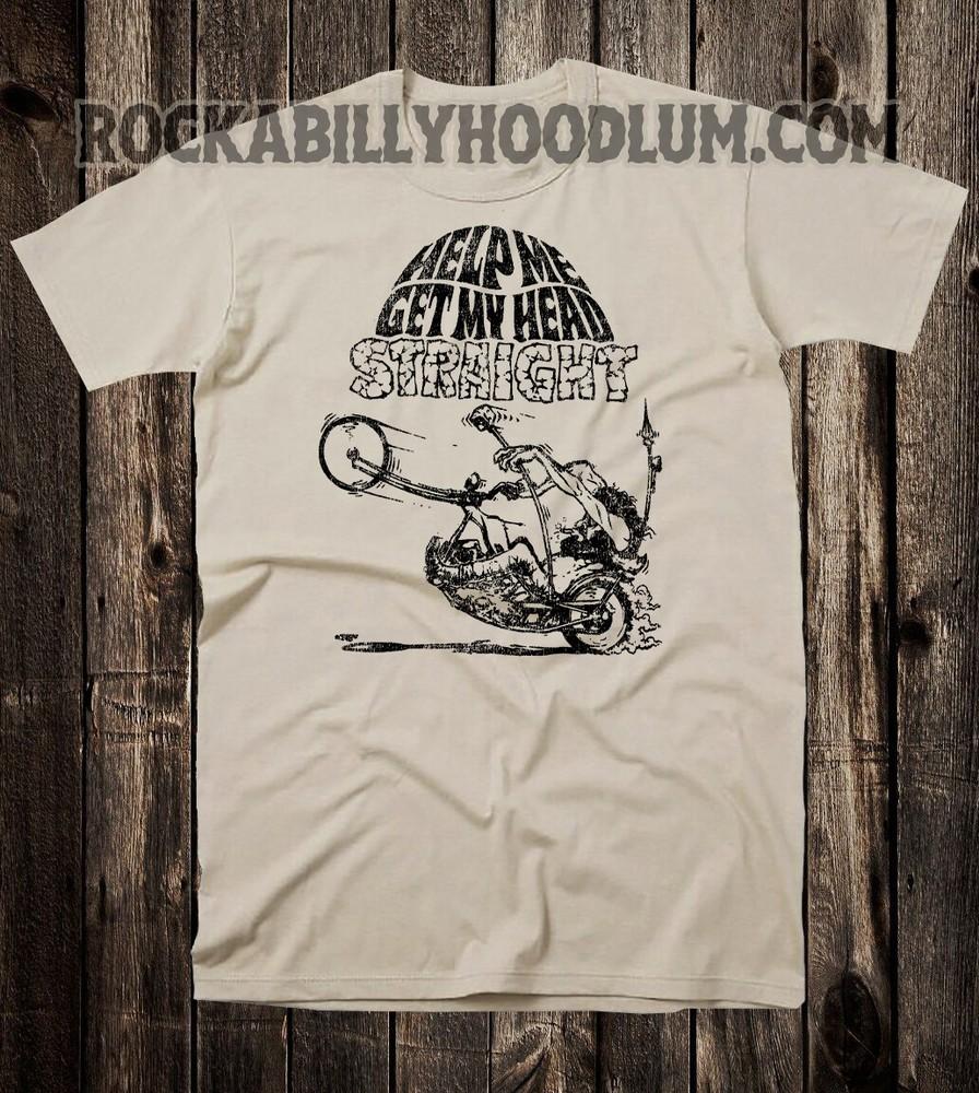 Retro Motorcycle Tee T Shirt Vtg Ed Big Daddy Roth Get My Head Straight Chopper Unisex T-Shirt XXXL