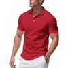 Men's Summer Leisure Culture Breathable Short Sleeved Shirt Top