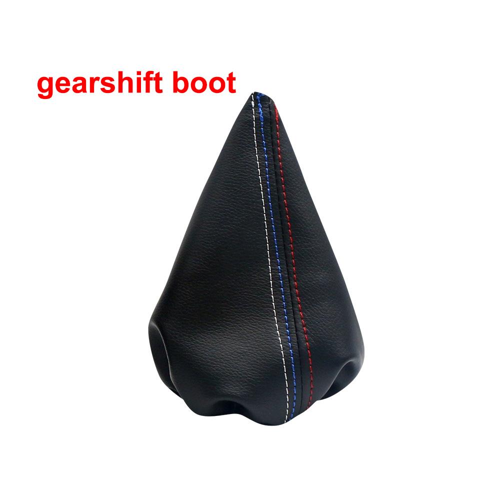 1 st Bil Växelspak Dammskydd Handboll Handbroms Växelspaksknopp Svart Läder Skyddskåpa För BMW 3-serien E36 E46 M3