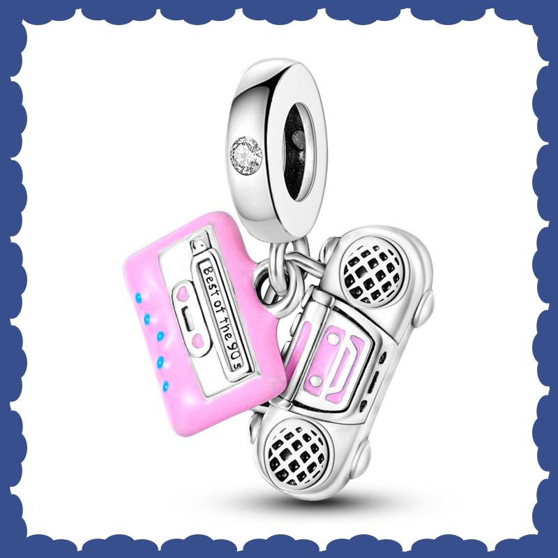 Sell New Copper Music Series Guitar Violin Charm Beads Fit Brand Original Bracelet Diy Fine Jewelry Making