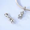 Silver 925 Charms Fit Original Bracelet Bead Diy Dice Yoga Elephant Woman Fashion Jewelry Handmade Gift