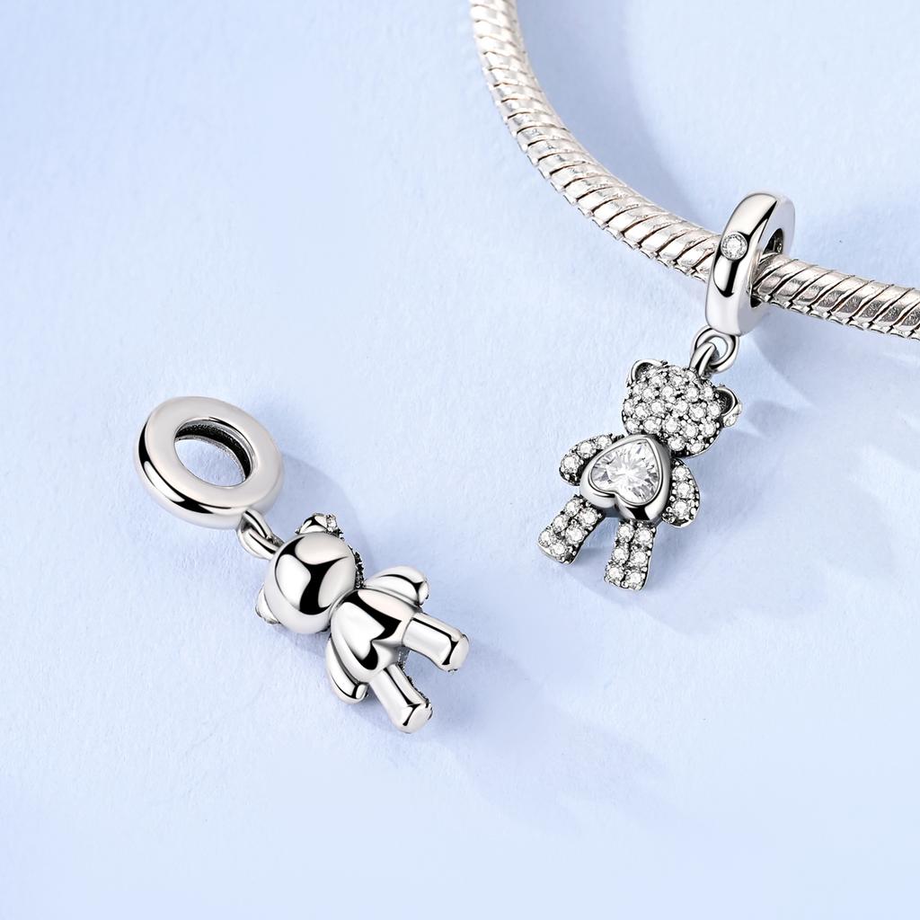 Silver 925 Charms Fit Original Bracelet Bead Diy Dice Yoga Elephant Woman Fashion Jewelry Handmade Gift
