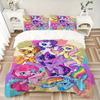 3pcs My Little Pony Home Bedding Set-Universal Three-Piece Suit for Bedroom, Guest Room, Living Room, Hotel-Festive Gift for Fans, Travelers