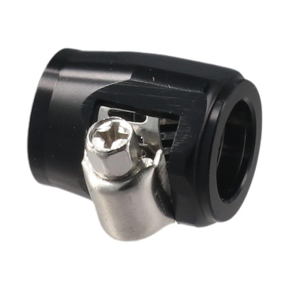 4pcs 6AN Hex Hose Finisher Clamp Black Hose Connector Hose