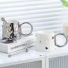 Silver Gem Decorative Mug Household Cup Ceramic High Color Value Office Couple Pair  Casual Milk Coffee