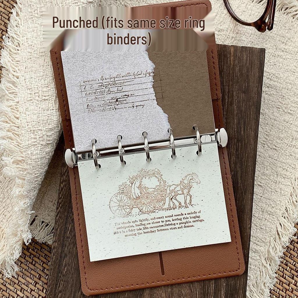 Vintage Collage Specialty Paper for M5A6A7 Ring Binder Planners - Withered Tree Design