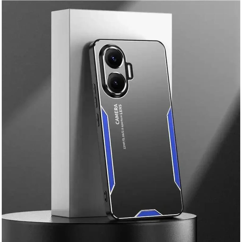 Blade Style Metal Texture Alloy Shockproof Business Case for Xiaomi POCO X8 Pro Max X7 X6 X5 X4 GT M8 M6 M5s F8 Ultra F7 F6 F5 C85 C75 Series Cover