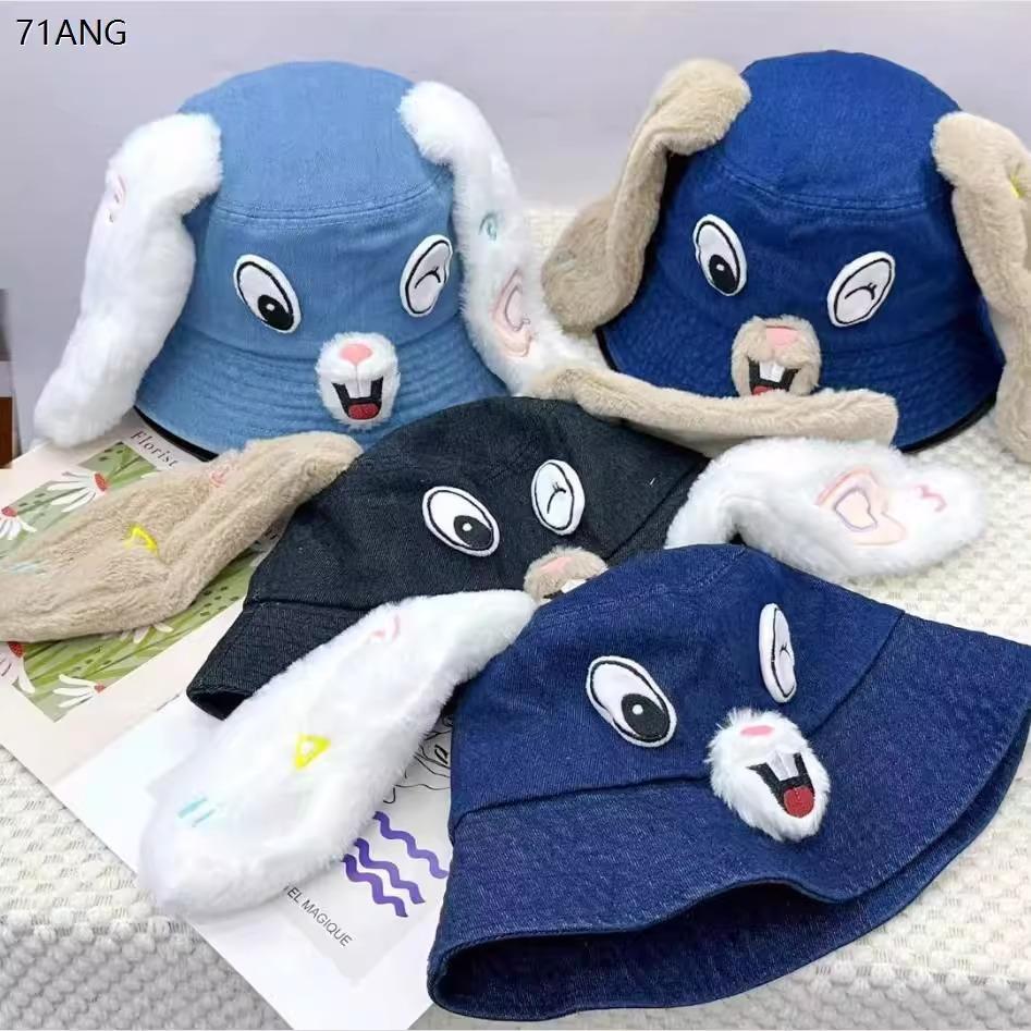 Милая форма кролика с длинными ушами ковбойская шляпа милый плюшевый кролик мультяшный показывающий лицо милый и универсальный one size