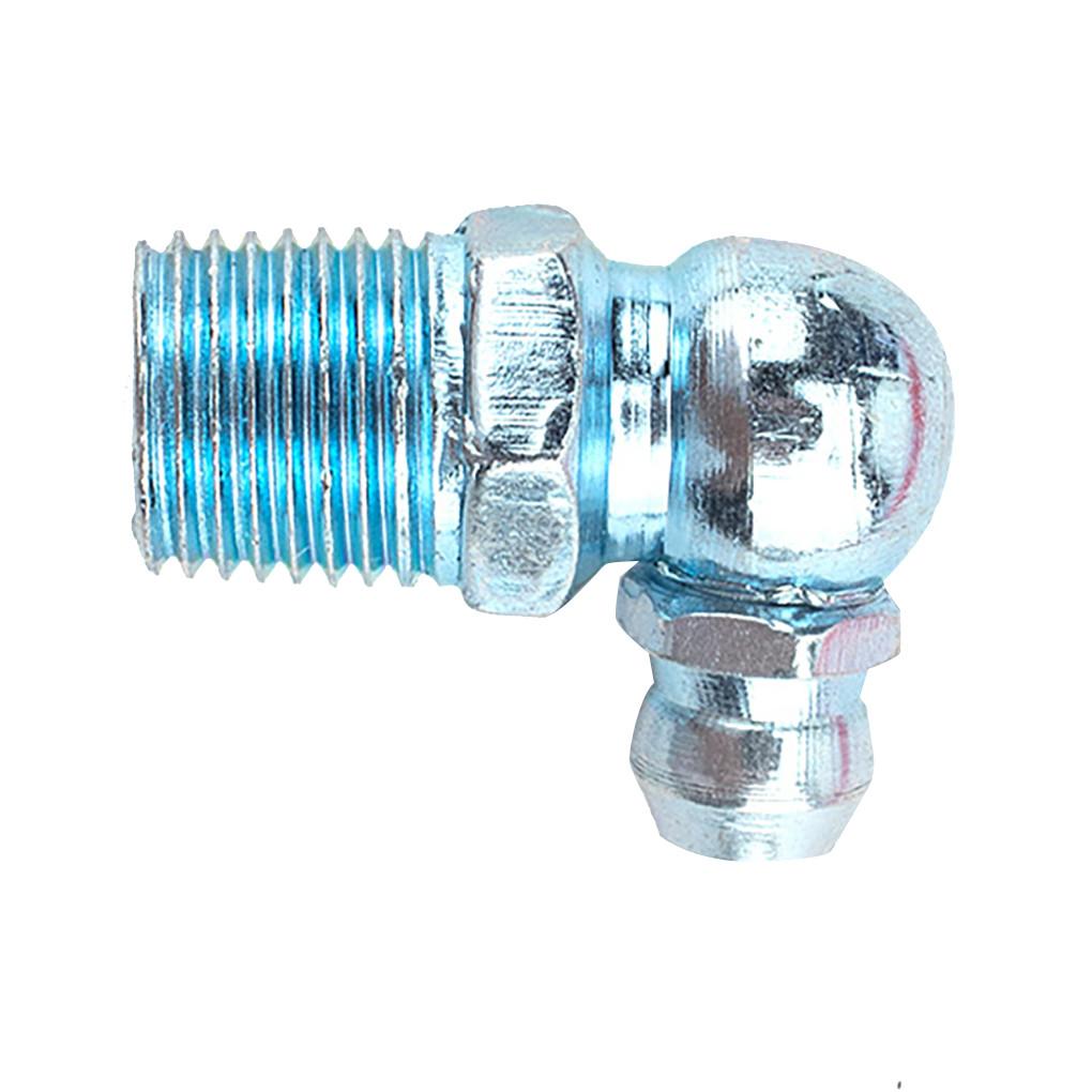 Asortyment smarowniczek 45 stopni 90 stopni prosta dysza smarowa z nasadkami, 100 szt.