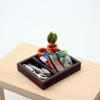 Dollhouse Wooden Box Seed Combination Gardening Wooden Box Shovel Potted Plant Seeds Mini Model Garden Scene Accessories