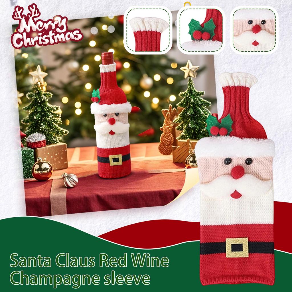 Christmas Wine Bottle Bag, Bottle Bag Cap Gift Packaging Bag Suitable For Christmas Party Gifts, Elderly Christmas Gifts