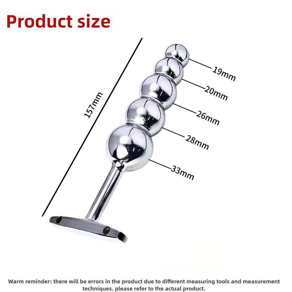 Metal 5 Balls Anal Beads Prostate Massager Anal Expander Training Butt Plug G-Spot Masturbator Sex Toys Butt Toys For Women/Men