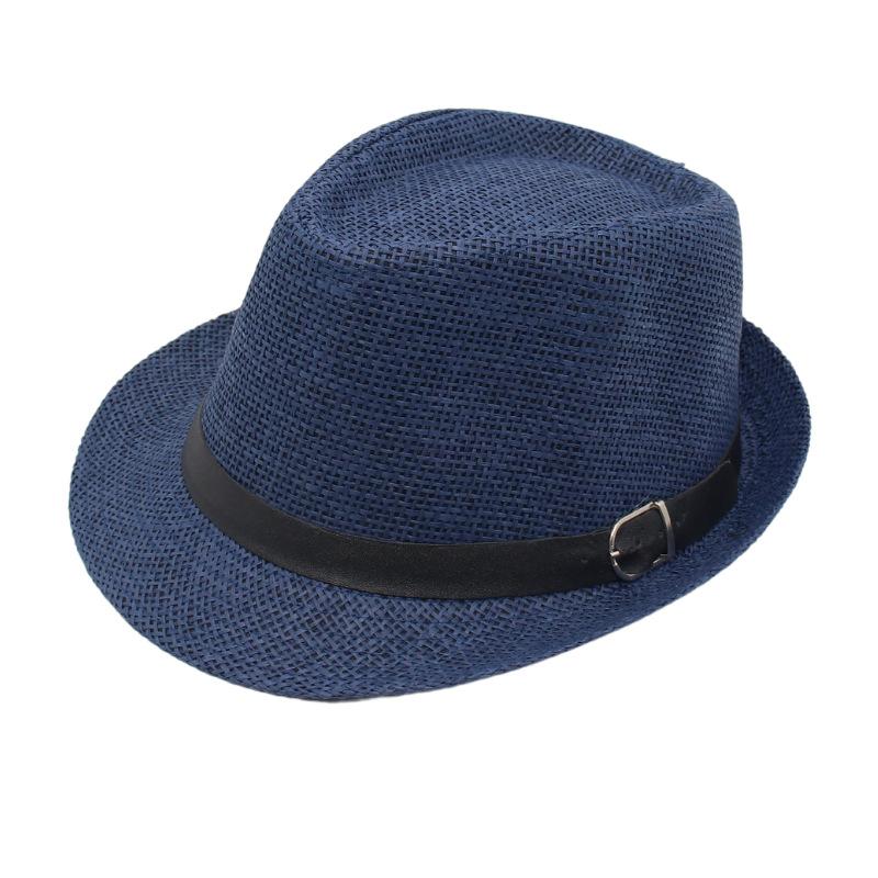 Trily Zylinder Hut Gürtel Accessoires Herrenanzug mit Jazzhut Eleganter Britischer Panama Hut