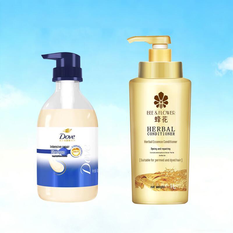 

Dove Intensive Nourishment Shampoo & Bee & Flower Repair Conditioner Set