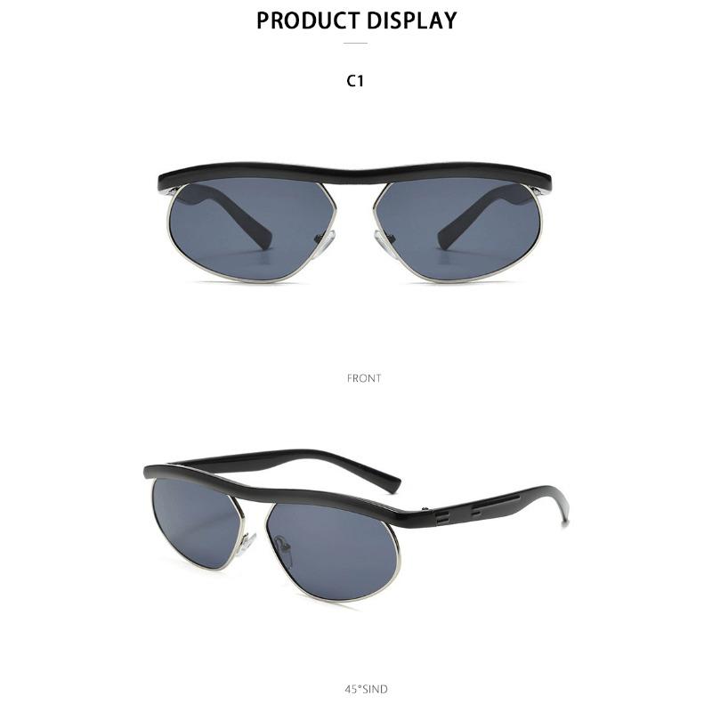 Future wind technology sunglasses personalized half-frame cycling goggles trendy punk wind super cool street sunglasses