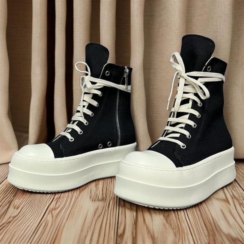 Fashion Shoes for Women Women's Ankle Boots Trendy Retro High-top Womens Shoes Fashion Casual Chunky Platform Luxury Designer Sneakers