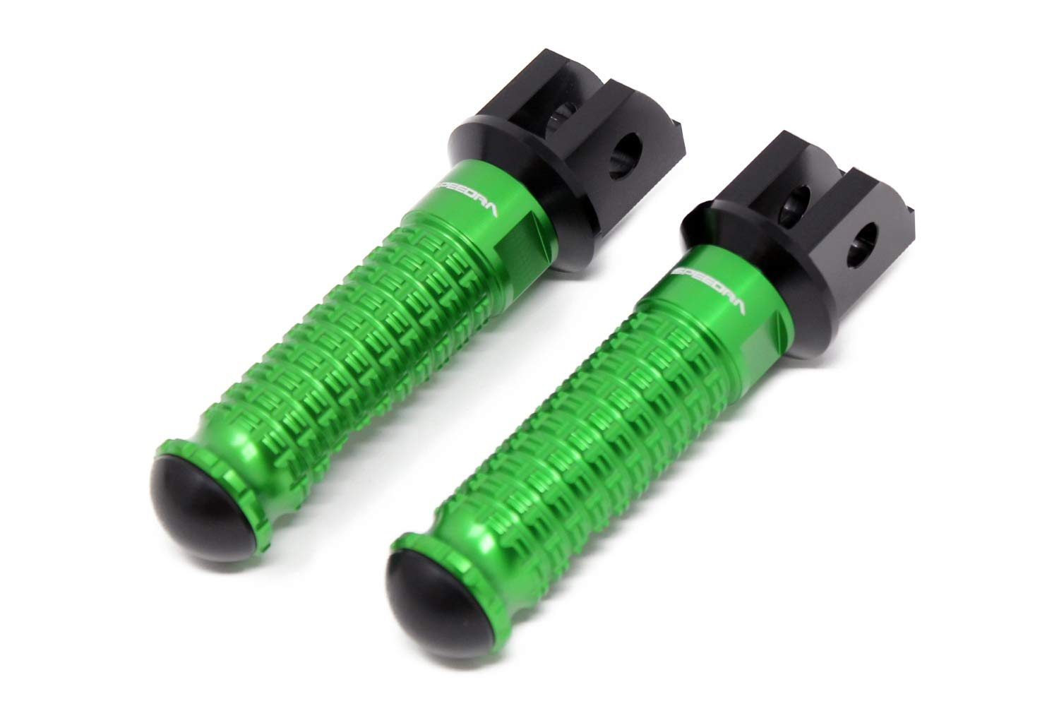 SSK фрезерованная алюминиевая тандемная подножка стандартного типа для пассажирской монтажной части цвет: черный шаг зелёный