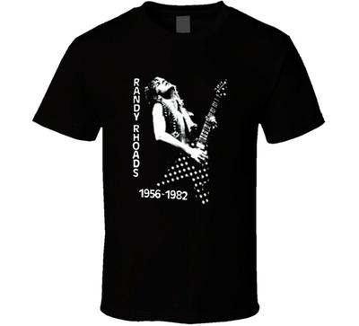 Randy Rhoads Tribute Photo With Guitar Rock Roll Music Unisex T-shirts