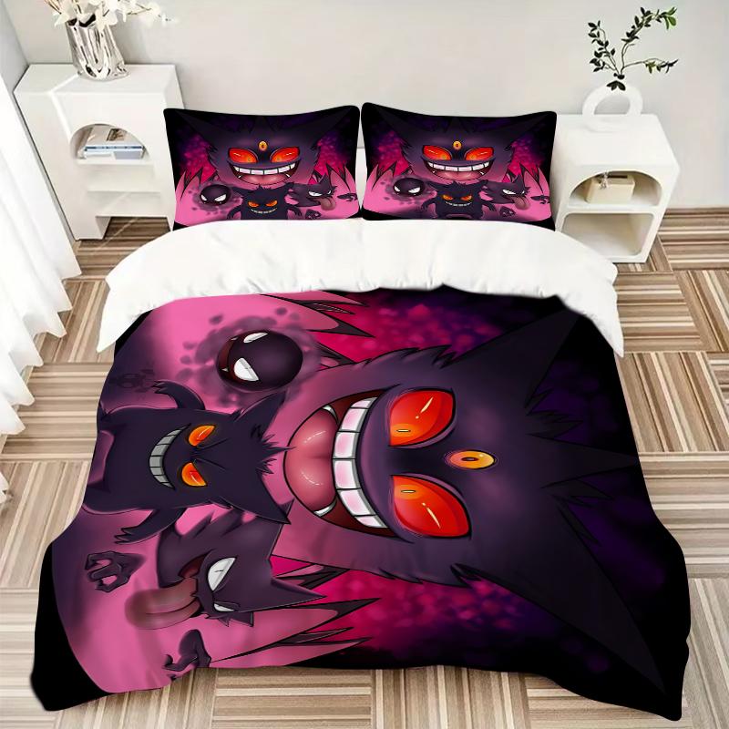 Monstrous Fantasy Creature Printed 3pcs Bedding Set Soft Microfiber 1 Duvet Cover And 2 Pillowcases Home Bedroom Decor Xmas Gift Ek138