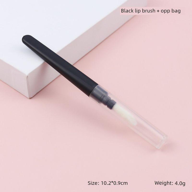 

Портативные инструменты для макияжа Аксессуары Косметическая кисть с многофункциональной прозрачной пылезащитной крышкой Силиконовая кисть для губ Кисть для бровей Кисть для подводки Short Flocking Lip Brush