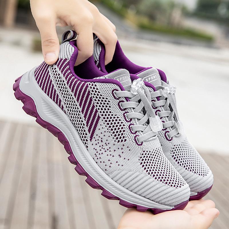 Genuine Mesh Sports Shoes for Middle-Aged Women and Men - Spring/Summer Walking Sneakers