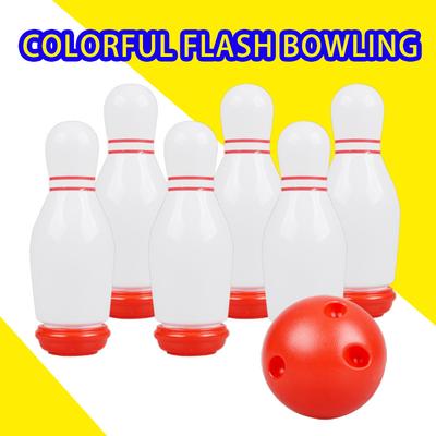 Indoor-Spiel Licht Kunststoff Bowling Spielzeug Set Sport Ball Spielzeug Geschenk für Kinder Brettspiele